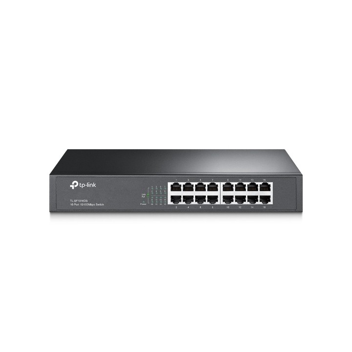 TP-LINK Switch TL-SF1016DS, 16 port, 10/100 Mbps, Steel Case