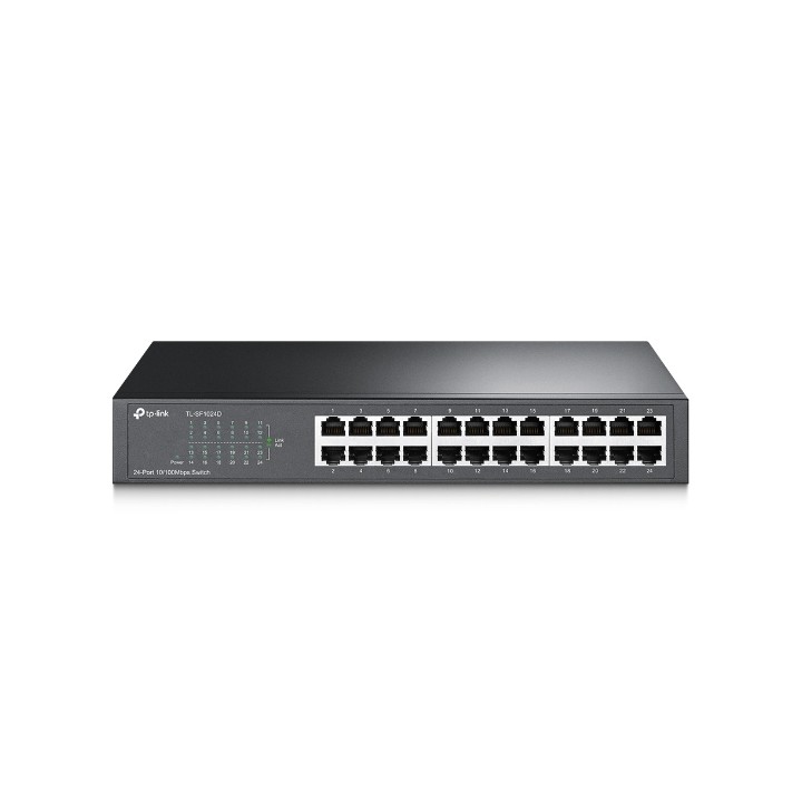 TP-LINK Switch TL-SF1024D, 24 port, 10/100 Mbps, Steel Case