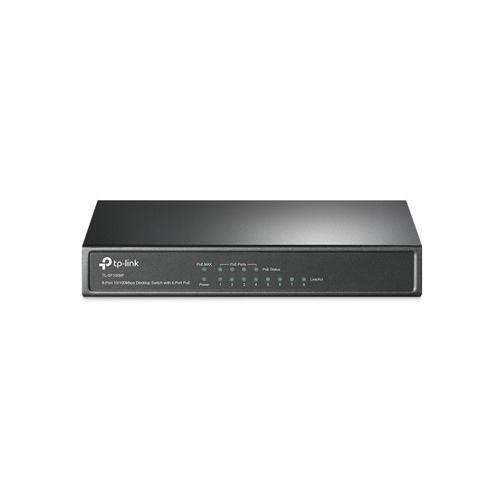 TP-LINK Switch TL-SF1008P, 8 port, 10/100 Mbps, POE