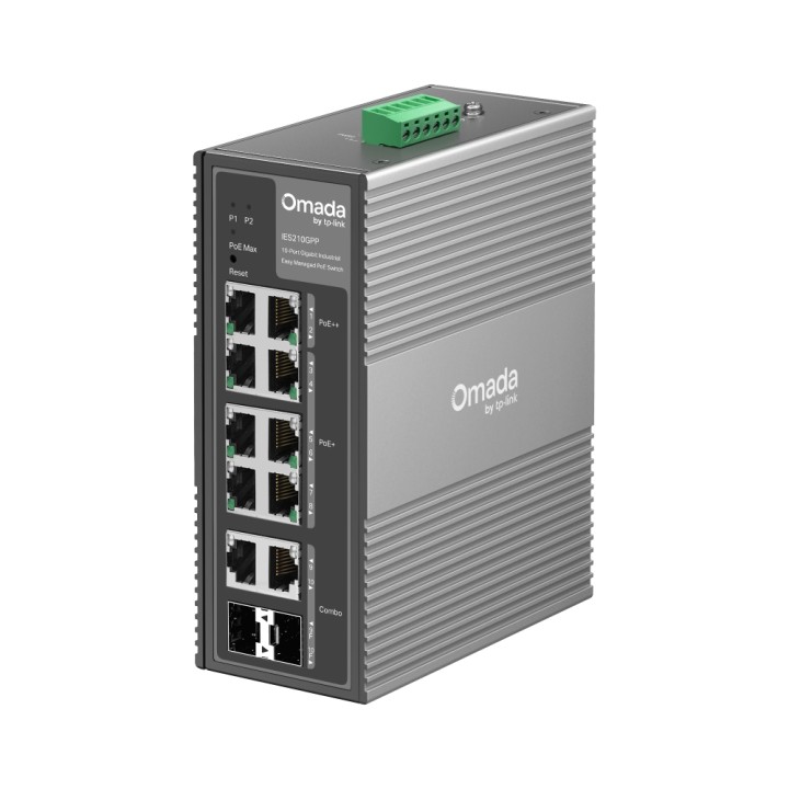 TP-LINK Switch OMADA Industrial IES210GPP 10 Port Gigabit Industrial Managed Switch