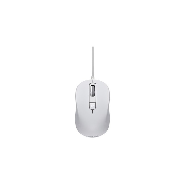 ASUS MOUSE OPTICAL MU101C Wired Blue Ray Mouse White