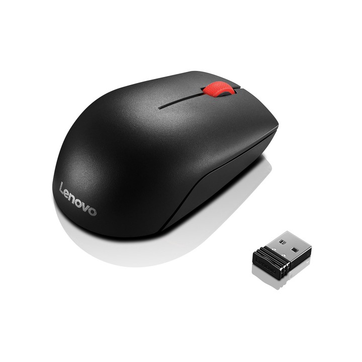 LENOVO Essential Compact Wireless Mouse, Black
