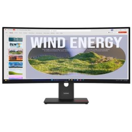 LENOVO Monitor ThinkVision T34WD-40 34'' WQHD VA, Curved, RJ45, HDMI, USB-C, Display Port,  Height adjustable, 3YearsW