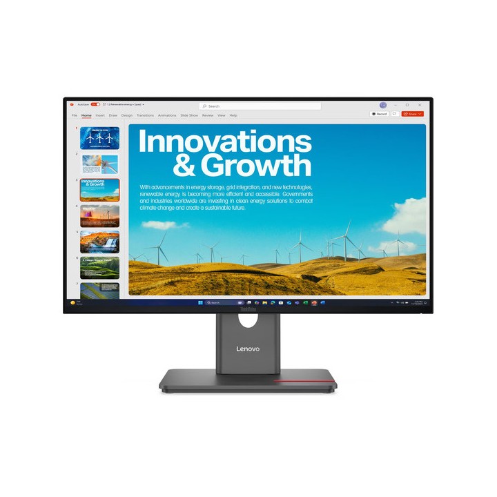 LENOVO Monitor ThinkVision P24QD-40 23.8'' QHD IPS, HDMi, Display Port, Height adjustable, 3YearsW