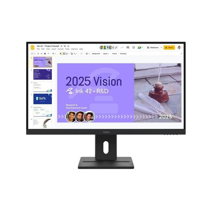 LENOVO Monitor ThinkVision E27Q-40 27'' QHD IPS, HDMi, Display Port,Speakers, 3Years