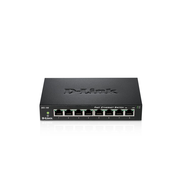D-LINK SWITCH DES-108, 8-Port 10/100Mbps